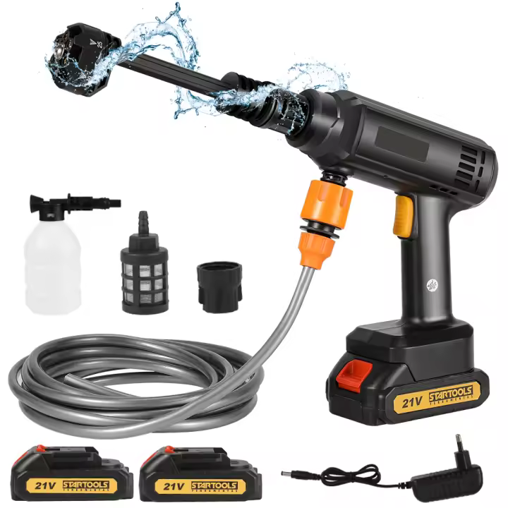 Nueva lavadora de alta presión 6 en 1, pistola de agua para coche,  limpieza de jardín doméstico, lavadora, pistola sin caja de herramientas para batería Makita de 18V - 1