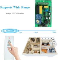Interruptor de control remoto inalámbrico, receptor de CA 220 V 433 MHz, controlador de tipo de aprizaje, transmisor de RF bidireccional de 3 Teclas, control remoto Para juego de controlador de Cortina - details 0