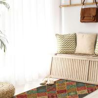 Alfombras pasillero multiusos, decoración hogar, base goma, fáciles de limpiar y adaptables, antideslizante, resistentes para salón, cocina, pasillo, habitación. 70% Algodón y 30% Poliéster - details 0