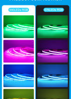 Tira De LED Flexible RGBCCT RGBW RGB COB 12V 24V Con 576 768 840 LEDs/m Para Decoración Del Hogar Sin Puntos Ceros Colorido FOB - details 6