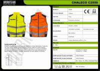 Workteam Chaleco Acolchado Alta Visibilidad Trabajo, Cintas Reflectantes. Unisex - details 2