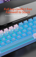 Teclado Mecánico MUCAI 61 Teclas RGB Para E-sports Intercambiable Y Portable Ideal Para Oficina Y Juegos Con Switches Rojos - details 4
