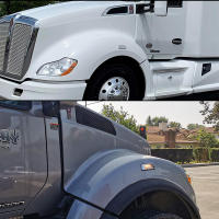 Luces De Marca Lateral LED Amarillas Super Brillantes Para Ruedas Delanteras De Camiones Kenworth T680 T700 T880 Y Peterbilt 567 Luz De Señalización De Parada Y Cambio De Carril - details 9