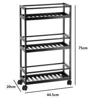 Maxia Market - Estanteria de almacenamiento de cocina y baño de bambú de Bambú, Estantes de baño y Cocina diseño moderno, Mueble de Baño y Cocina - details 3