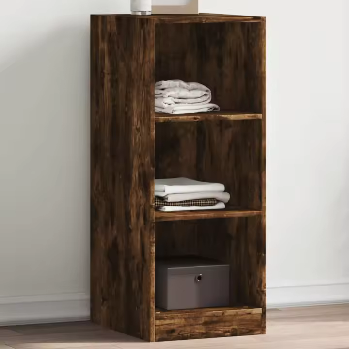 vidaXL Armario de madera de ingeniería roble ahumado 48x41x102 cm - 1