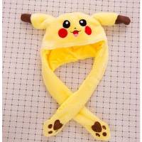 Divertido sombrero de peluche Pikachu, oído movimiento salto, Cosplay - details 2