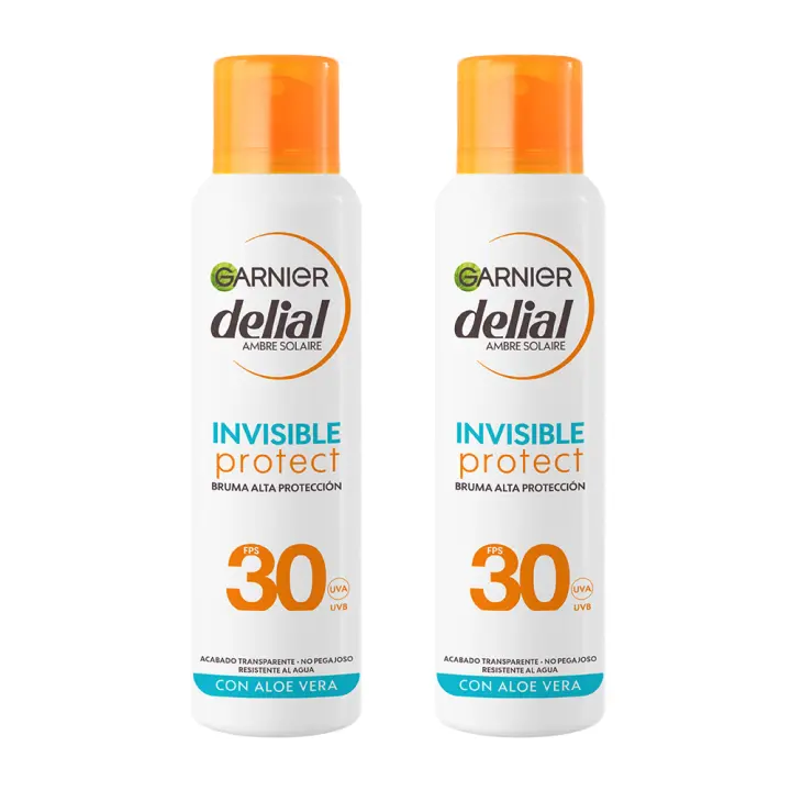 GARNIER | Delial Pack de 2 Invisible Protect Bruma de Alta Protección FPS30 - 2x150ML - 1