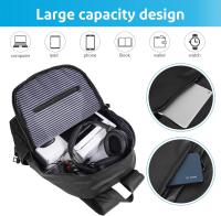 Mochila para hombre de 15,6 pulgadas, mochila de viaje, bolso informal para computadora, bolso escolar para estudiantes de tendencia de moda de estilo coreano, bolso para computadora - details 4