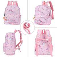 Mochila Infantil 3-6 Años para Escolar,Mochilas Infantiles Anti Perdió,Lona Bolsa with Bolsos Laterales - details 0