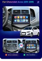 AWESAFE inalámbrico CarPlay Android Auto Radio para Chevrolet Aveo 2 Sonic T300 2011 2012 2013 2014 2015 coche reproductor multimedia GPS 2 din autoradio volante controles RDS Bluetooth - details 2