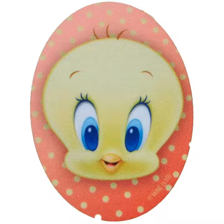 Parches Ropa Warner Bros – Parche Impreso Ropa – Animales – (licencia oficial) – Baby Looney Tunes – Tweety – Canario Piolín – Bebé – Tiernos – 11,0 x 8,0 cm. - Moda The Happy Patch - 1