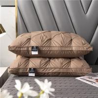 Almohada De Plumas De Ganso Blanca 100% Almohada De Soporte Cervical Para Descanso Hotel Estar Estilo De Almohada De Lujo - details 1