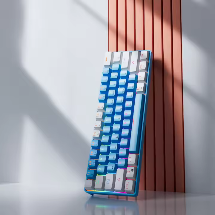 Teclado Mecánico MUCAI MK61 De 61 Teclas Con Iluminación RGB USB Para Oficina Y Gaming Compatible Con Mac Android Y Windows - 1