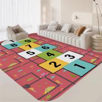Alfombra De Entrada Con Estampado De Hopscotch De Dibujos Animados Lavable Antideslizante Para Sala De Estar Cocina Y Toilette - details 7