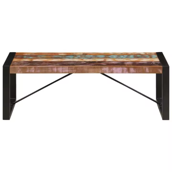 vidaXL Mesa de centro madera maciza reciclada 120x60x40 cm Mesita de Salón o Comedor o Auxiliar Mesa de Café Meuble Salón - 1