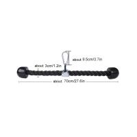 Cuerda De Agachamiento Para Tríceps Accesorio De Gimnasio Para Músculos De Braza Y Hombro Manijas De Face Pull Para Entrenamiento De Fuerza - details 6