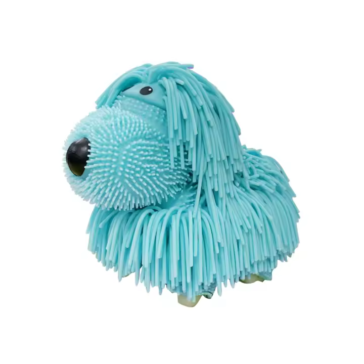 Vicyol S&D Perrito Noodle Peludo. Mascota de Silicona que se Estira Camina y Ladra para niños. Perrito con Pelo tipo Fideos de Colores Interactivo, Suaves Antiestrés (Pilas no Incluidas). - 1