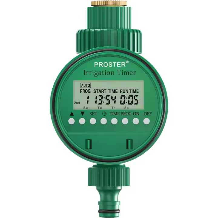 Temporizador de agua 3/4 "19mm Temporizador de riego automático con pantalla LCD 1m - 9h 59m Temporizador de agua digital Riego automático para jardín Invernadero Planta Hierba - 1