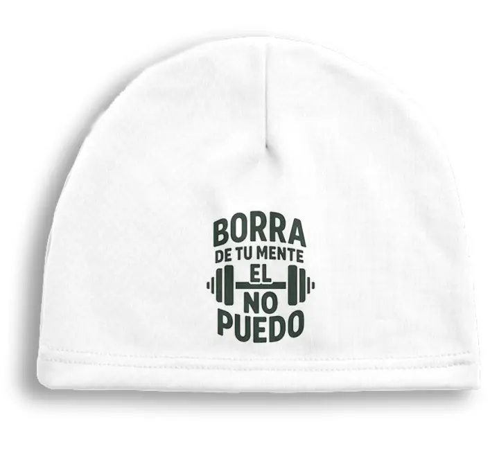 MERCHANDMANIA Gorro deportivo frase motivadora borra de tu mente el no puedo deporte running deporte correr - 1