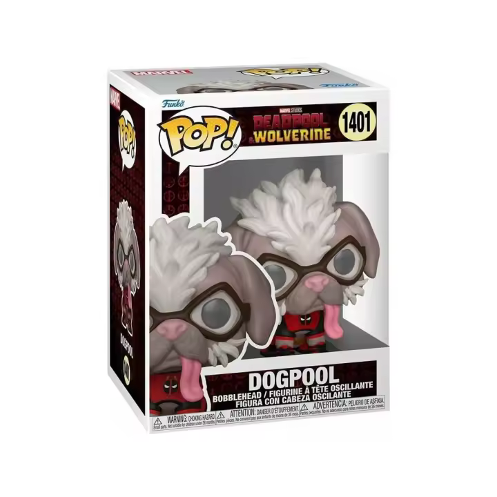 Funko Pop Deadpool & Wolverine Figura Dogpool con Cabeza Oscilante 79769 - 1