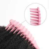 Cepillo De Pelo Para Cabello Rizado Suave Y Africano Con Masaje Del Escalpelo Herramienta De Peluquería Para Borde De Rollo - details 1