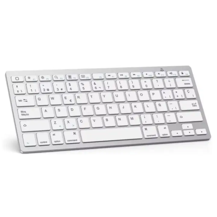Teclado Bluetooth Español Ultra-Delgado para iPad/iPad Pro/iPad Air/iPad Mini/iPhone y Todos Los Sistemas de iPadOS/iOS y Windows OS - 1