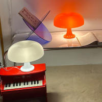Lámpara De Mesa Orange Danish Mushroom Decoración Para Iluminación Interior De Dormitorio Lámpara De Escritorio Lámpara De Noche Con Bombilla Incluida Estilo Moderno - details 7