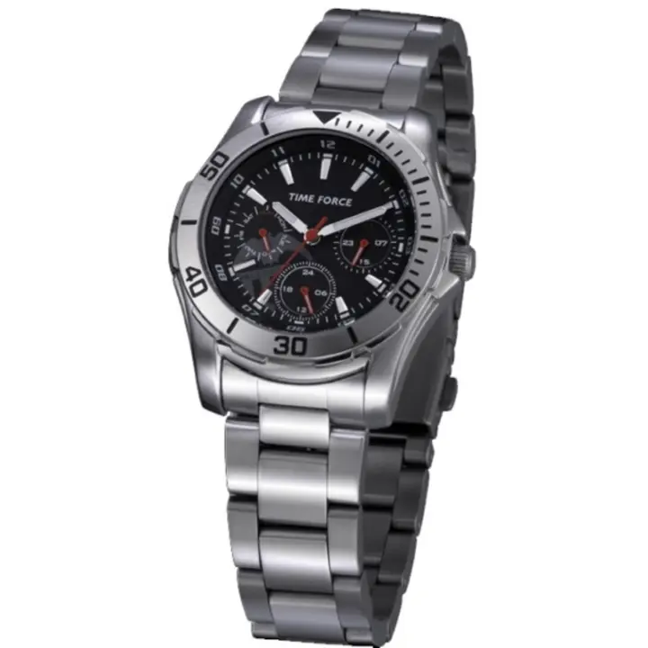 Time Force Tf3365b01m  Reloj Para Para Mujer Color Plateado - 1