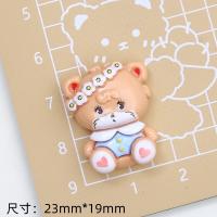 10Pcs Cabochones De Resina Planos Con Serie De Oso Gato Perro Dibujos Animados Para Manualidades Joyería Scrapbooking Decoración - details 2