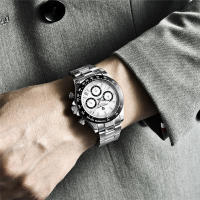 Reloj Deportivo De Cuarzo Para Hombre PAGANI DESIGN 2022 40mm Acero Inoxidable Impermeable Con Cristal De Zafiro Cronógrafo Manos Luminosas Fecha Completa Estilo Casual - details 10