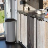 Curver Papelera de Pedal Ovalada Plateada Basura Contenedor Reciclaje Capacidad 5 l, 40 l - details 1
