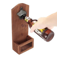 Abrepuertas Vintage De Madera Colgante Para Pared Con Catcher De Botellas De Cerveza Herramientas De Barra Accesorios De Cocina Decoración De Halloween - details 1