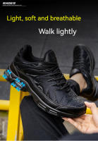Botas De Trabajo Para Hombre Zapatillas De Aire Ligera Antipinchazos Indestructibles Con Punta De Acero Zapatos De Seguridad - details 3