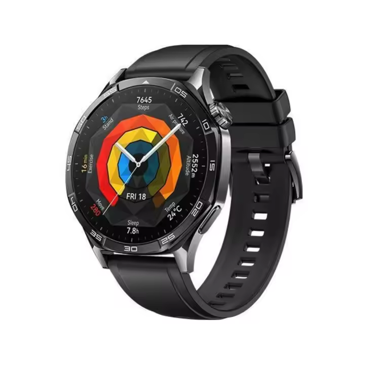 SMARTWATCH - Huawei Watch GT5 46 mm, Llamadas BT, Respuesta con teclado, 14 días de batería, Compatible iOS/Andorid, Correa Fluoroelastómero Negro - 1