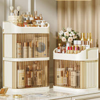 Organizador De Maquillaje De Lujo Para Escritorio Caja De Almacenamiento De Cosméticos Resistente Al Polvo Soporte Para Labiales Y Mascarillas Faciales Plástico - details 1