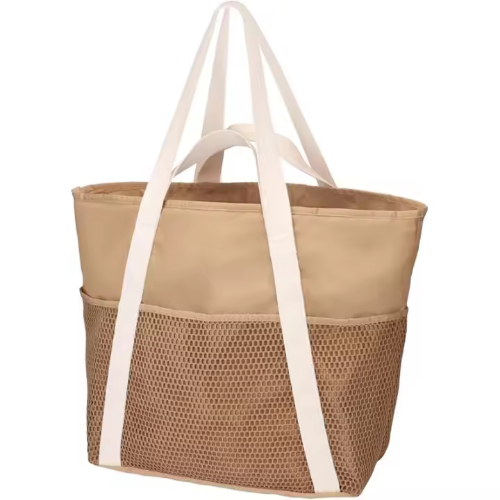 Bolsa de Playa impermeable para Mujer: 8 bolsitos, Cremallera, plegable, Arena Resistant, ideal para levar en La Playa. - 1