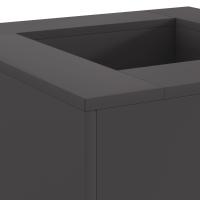 vidaXL Fogón Cuadrado Negro 60x60x30 cm Acero - details 3