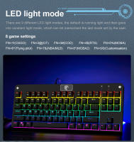 Teclado Mecánico De Juego E-YOOSO Z77 Rainbow 87 Teclas Con Switches Rojos Negros Marrones Y Azules Para PC Laptop Con Cable USB - details 5