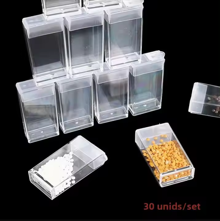 Caja De Almacenamiento Para Pintura De Diamantes 10/20pcs Accesorio De Bordado De Diamantes Caja De Joyería De Plástico Para Mosaico DIY Regalo - 1