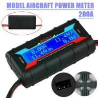 Medidor De Corriente Digital LCD Preciso 200A Negro Para Baterías RC Y Energía Solar Analizador De Potencia - details 1