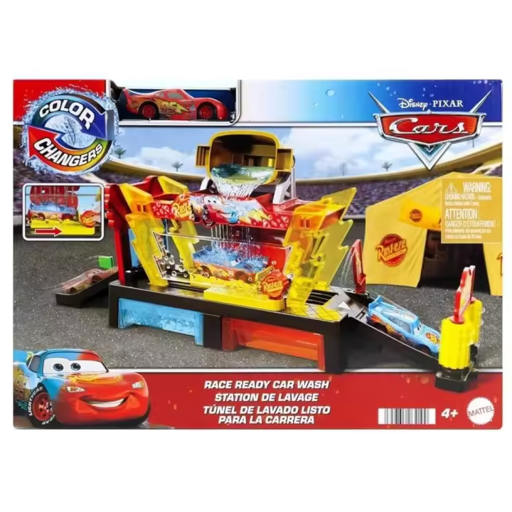 Cars Color Changers Túnel de Lavado Listo para la Carrera Circuito para coches Mattel - 1