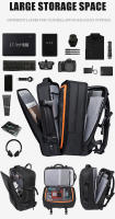 BANGE Mochila De Viaje Para Hombre Mochila Negocios Expansible Con USB Gran Capacidad Para Portátil De 17.3 Pulgadas Impermeable Moda Con USB Para Escuela - details 4