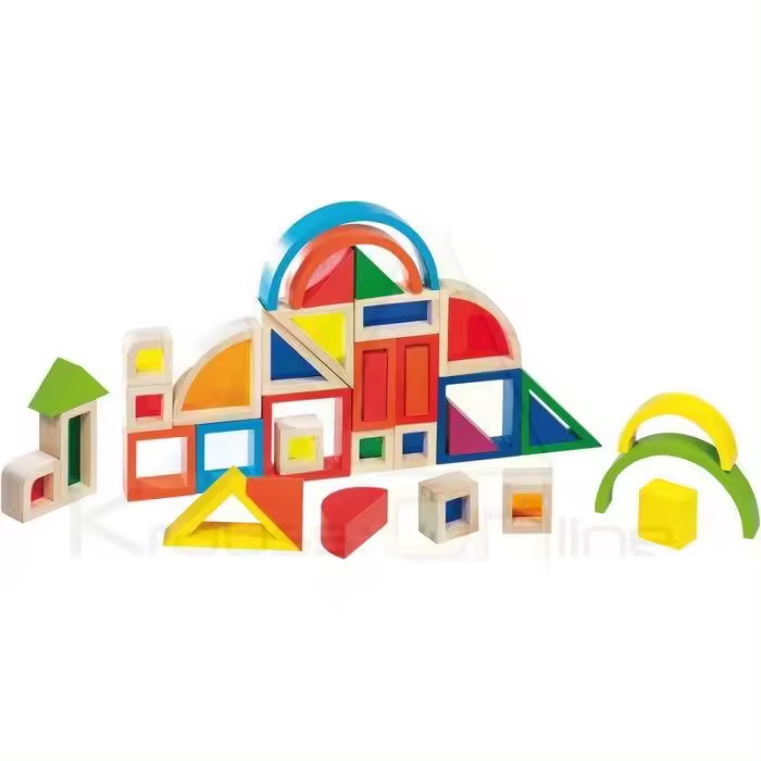 Caja de construccion con ventana Arco Iris Goki 58620 - 1