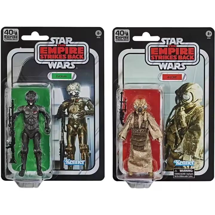 Hasbro Duo Pack Blister Vintage Star Wars- Figura 4-LOM y Zuckus - 1