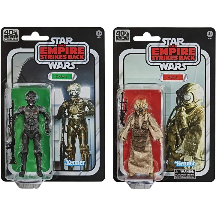 Hasbro Duo Pack Blister Vintage Star Wars- Figura 4-LOM y Zuckus - 1