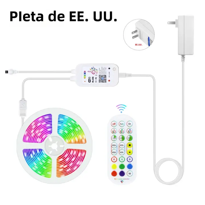 Luces LED RGB 5050 10M 15M 20M Con Control Remoto Wifi Tuya Smart Life LED Para Televisor Compatible Con Alexa Google Home Luz De Fondo Para Sala De Estar - 1