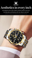 Reloj De Pulsera Multifuncional Para Hombre OLEVS Con Fase De La Luna Acero Inoxidable Resistente Al Agua Lujo Marca Reloj De Pulsera Masculino - details 4