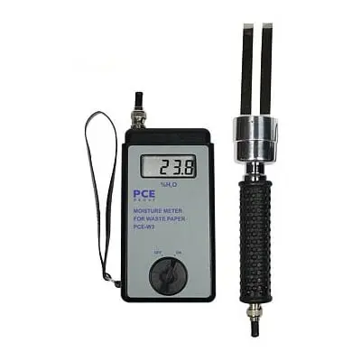 PCE Instruments Medidor de humedad absoluta de papelote (% H2O) con sonda de penetración muy robusta PCE-W3 - 1