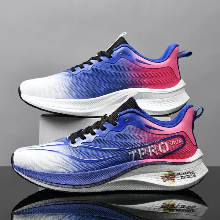 Zapatos De Correr Marathon Para Hombres Y Mujeres Carbono Plateado Con Almohadilla De Latex Cómodos Transpirables Ligeros Antideslizantes Deporte ADIPRENE/TORSION/FORMOTION - 1
