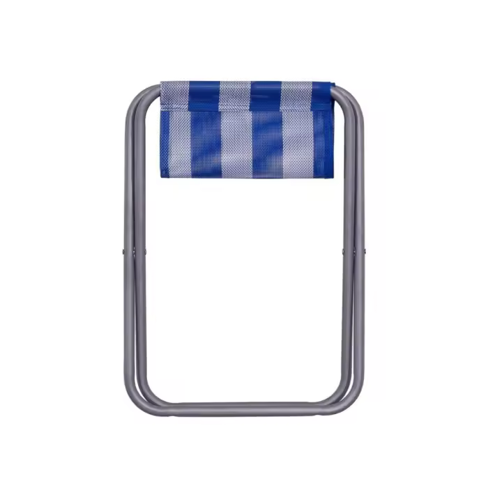 Taburete Plegable Hierro Rayas 33 X 31 X 39 Cm - Resistente Transpirable Cómodo - 1